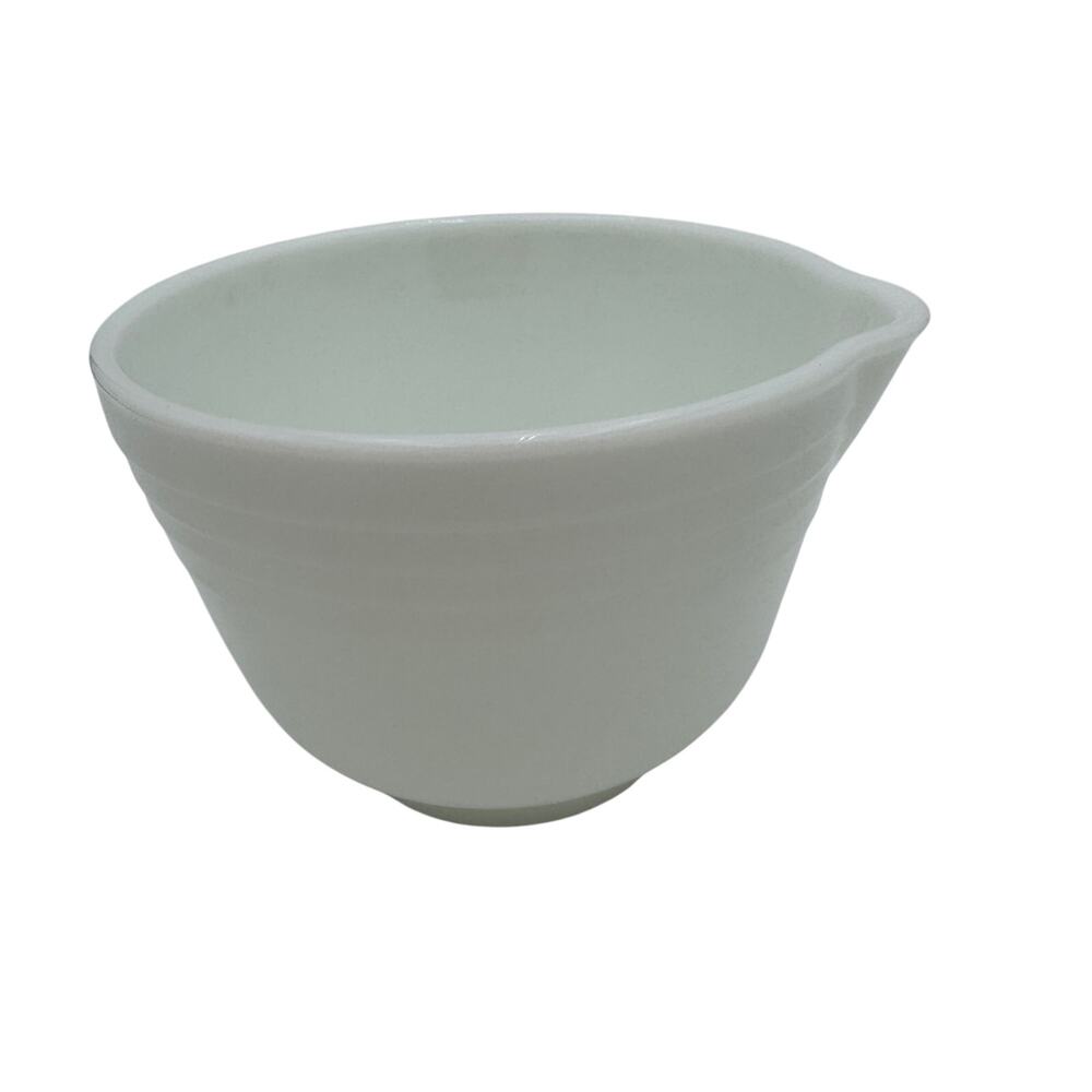 Vintage Mixing Bowl with Lip 6.25" Milk Glass Hamilton Beach